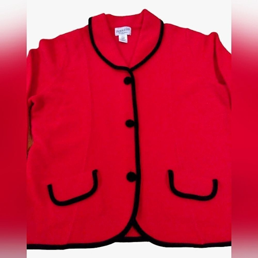 Pendleton Merino Wool Cardigan Jacket Portland Oregon SZ Large Petite Vintage - Picture 4 of 15